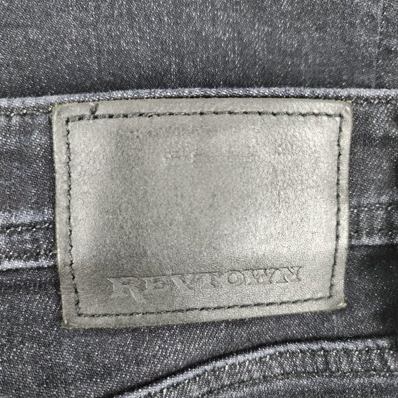 SOLD OUT Revtown Jeans Mens 34x32 Black Decade Sharp Straight Leg Denim - Picture 11 of 11